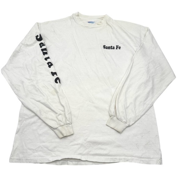 VINTAGE SINGLE STITCH men's THE ATCHISON SANTA FE RAILWAY CO t-shirt LARGE - Picture 7 of 9